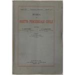 Rivista di Diritto Processuale Civile. Annata 1927. Diretta da: Francesco Carnelutti, Giuseppe Chiovenda, Piero Calamandrei, Enrico Tullio Liebman. Anno IV (Prima Serie)