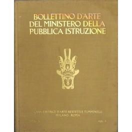 Bollettino d'arte del Ministero della Pubblica Istruzione. Rivista dei Musei gallerie e monumenti d'Italia. Diretta da Arduino Colasanti. Anno V - Vol. I e II - 1925-1926 - Arduino Colasanti - copertina