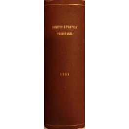 Diritto e Pratica Tributaria. Diretta da Victor Uckmar. Vol. XXX - 1959 - copertina