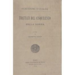 Trattati del Cinquecento sulla donna - Giuseppe Zonta - copertina