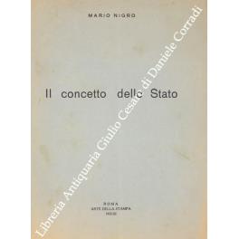 Il concetto dello Stato - Mario Nigro - copertina