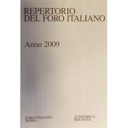 Repertorio Generale Annuale del Foro Italiano. Annata 2009 - copertina