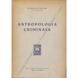 Antropologia criminale - copertina