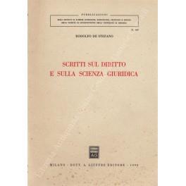 Scritti sul diritto e sulla scienza giuridica - Rodolfo De Stefano - copertina