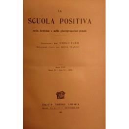 La Scuola Positiva nella dottrina e nella giurisprudenza penale. Annata 1915 - copertina