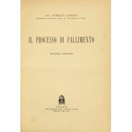 Il processo di fallimento - Aurelio Candian - copertina