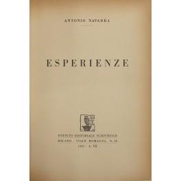 Esperienze - Antonio Navarra - copertina