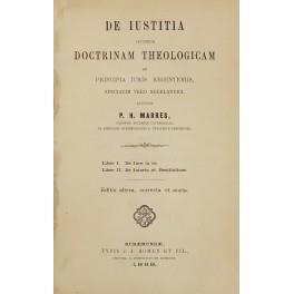 De iustitia secundum doctrinam theologicam et principia iuris recentioris speciatim vero neerlandici. Liber I - De iure in re Liber II - De iniura et restitutione - copertina