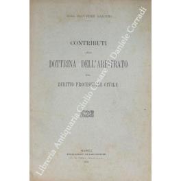Contributi alla dottrina dell'arbitrato nel diritto processuale civile - copertina