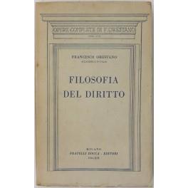 Filosofia del diritto - Francesco Orestano - copertina