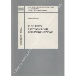 Il giurista e le tecnologie dell'informazione - Vittorio Frosini - copertina