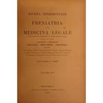 Rivista sperimentale di freniatria e di medicina in relazione con l'antropologia e le scienze giuridiche e sociali. Vol. XVI - Anno 1890