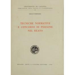 Tecniche normative e concorso di persone nel reato - Sergio Seminara - copertina