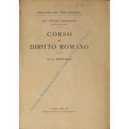 Corso di diritto romano. Vol. III - Diritti reali - Pietro Bonfante - copertina