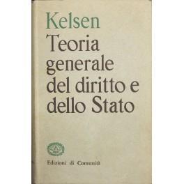 Teoria generale del diritto e dello Stato. Traduzione di Sergio Cotta e Giuseppino Treves - Hans Kelsen - copertina