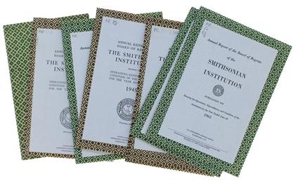 RICERCHE OCEANOGRAFICHE: 9 stralci dagli "Annual Report" anni 1896-1963 - copertina