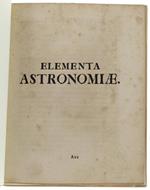 Elementa Astronomiae