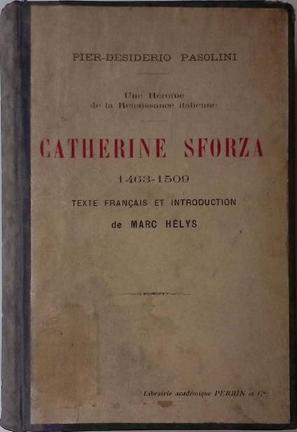 Catherine Sforza 1463-1509 - copertina