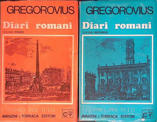 Diari romani. DUE VOLUMI - Ferdinand Gregorovius - copertina