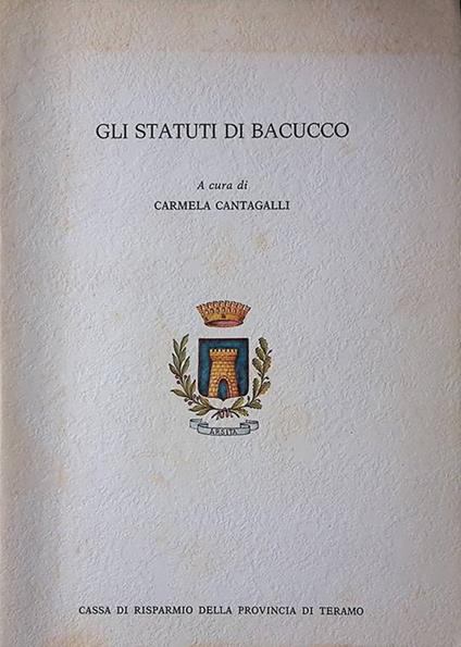 Gli Statuti di Bacucco - copertina