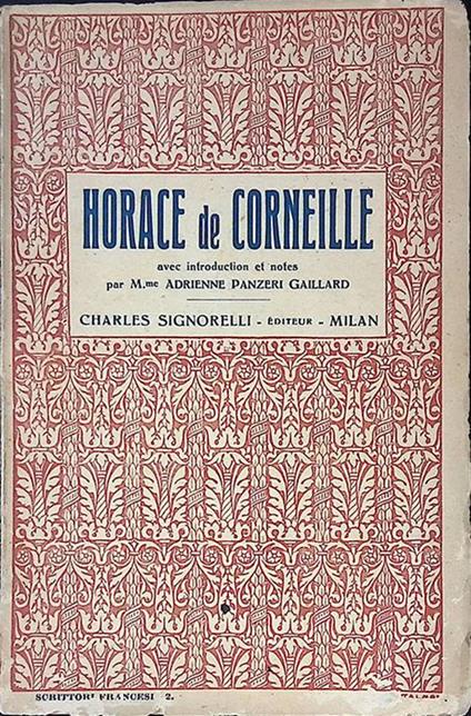 Horace de Cornelle - copertina