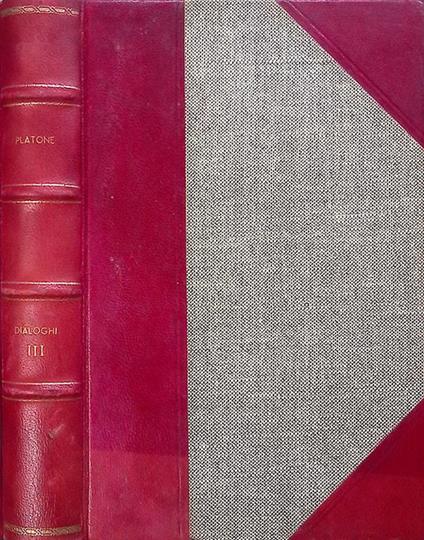 Platone. Dialoghi vol.3 - Carlo Diano - copertina