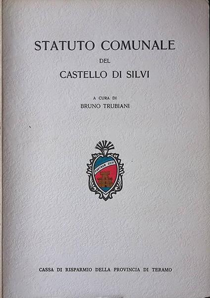 Statuto Comunale del Castello di Silvi - Bruno Trubiani - copertina