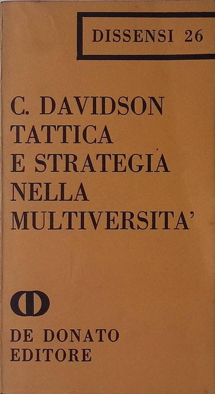 Tattica e strategia nella multiversità - copertina