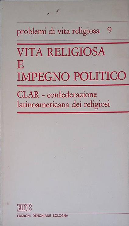 Vita religiosa e impegno politico - copertina