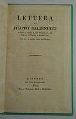 Lettera… intorno al modo di dar Proporzione alle Figure in pittura e Scultura ec. Ora per la prima volta pubblicata