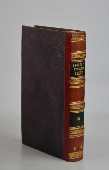 Pensieri e giudizi… sulla letteratura italiana e straniera raccolti da tutte le sue opere ed ordinati da Filippo Ugolini… - Vincenzo Gioberti - copertina
