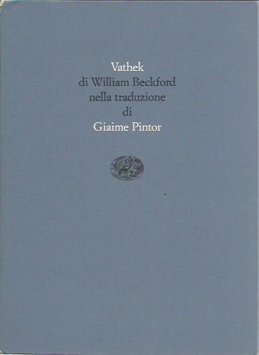 Vathek - William Beckford - copertina