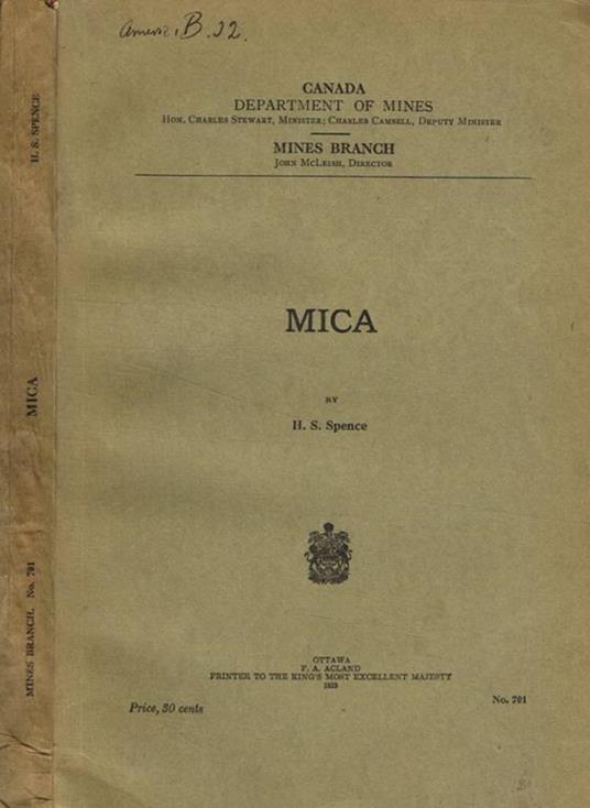 Mica H.S. Spence - copertina