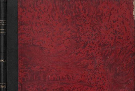 Ufficio idrografico del Magistrato alle acque di Venezia- Bollettino mensile Anno 1923 - copertina