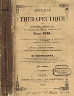 Annuaire de therapeutique de matiere medicale de pharmacie et de toxicologie pour 1856 M.Bouchardat