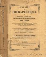Annuaire de therapeutique de matiere medicale de pharmacie et de toxicologie pour 1844 Docteur A. Bouchardat