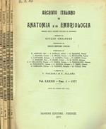 Archivio italiano di anatomia e di embriologia. Vol.LXXXII, 1977 I.Fazzari, E.Allara, diretto da