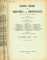 Archivio italiano di anatomia e di embriologia. Vol.LXXXIV, 1979 I.Fazzari, E.Allara, diretto da