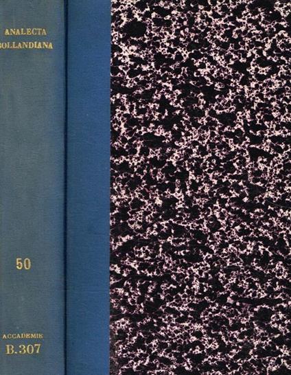Analecta bollandiana. Tomus L - copertina