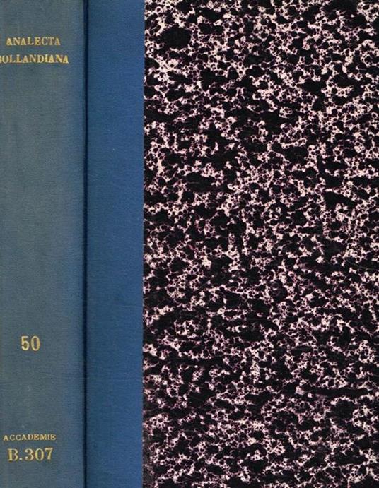 Analecta bollandiana. Tomus L - copertina
