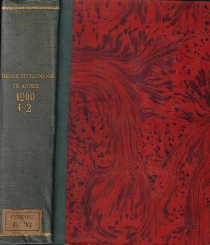 Revue britannique Anno 1900 - copertina