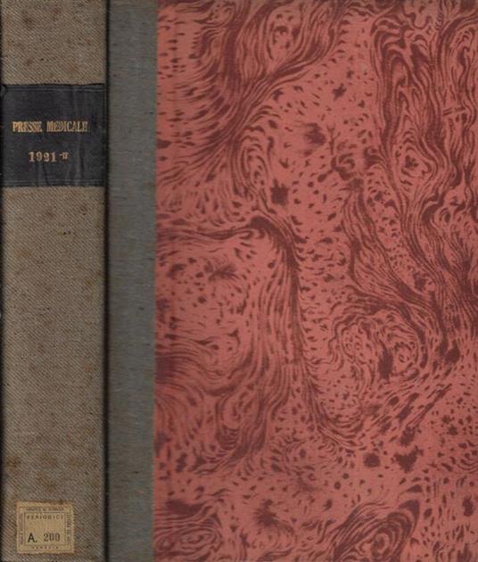 La Presse Medicale luglio-dicembre Anno 1921 - copertina