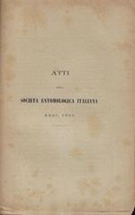 Atti della Società Entomologica Italiana Anno 1886