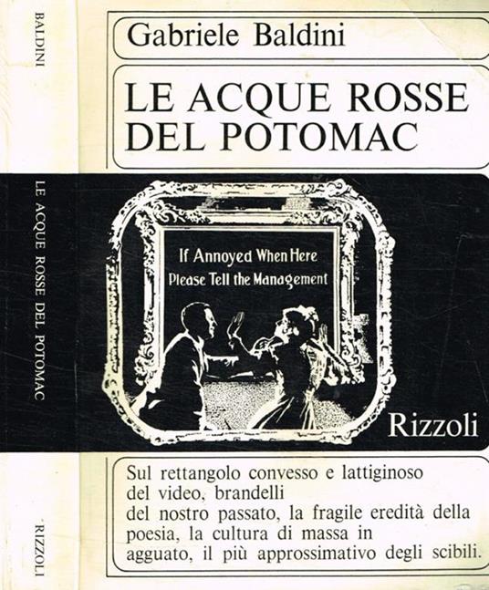 Le acque rosse del Potomac - Gabriele Baldini - copertina