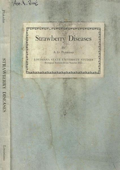 Strawberry diseases A.G. Plakidas - copertina