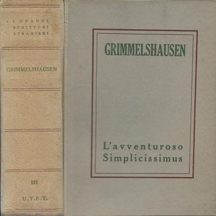 L’avventuroso simplicissimus J.J.C.Von Grimmelshausen - copertina