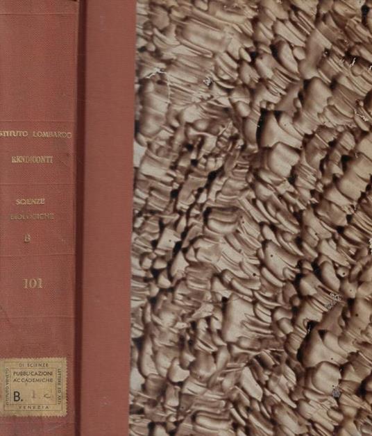 Rendiconti Scienze Biologiche e Mediche B Fasc. I-II-III Anno 1967 - copertina