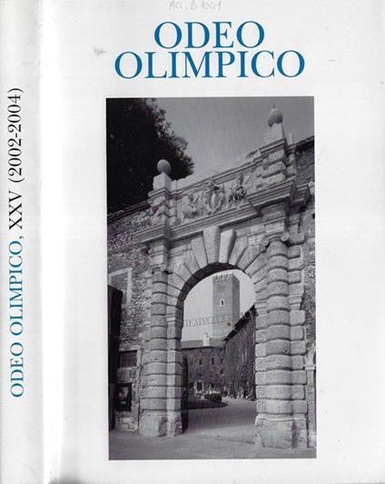Odeo olimpico XXV Lorenzo Pellizzari, direttore - copertina