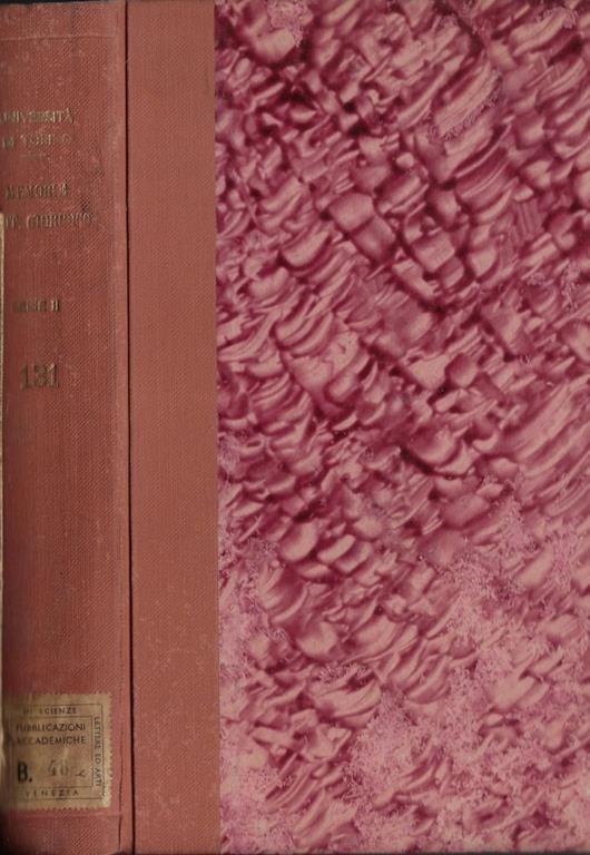 Università di Torino memorie dell'istituto giuridico serie II CXXXI - copertina