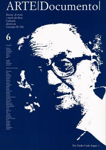 Arte documento 6. Per Giulio Carlo Argan. I - copertina